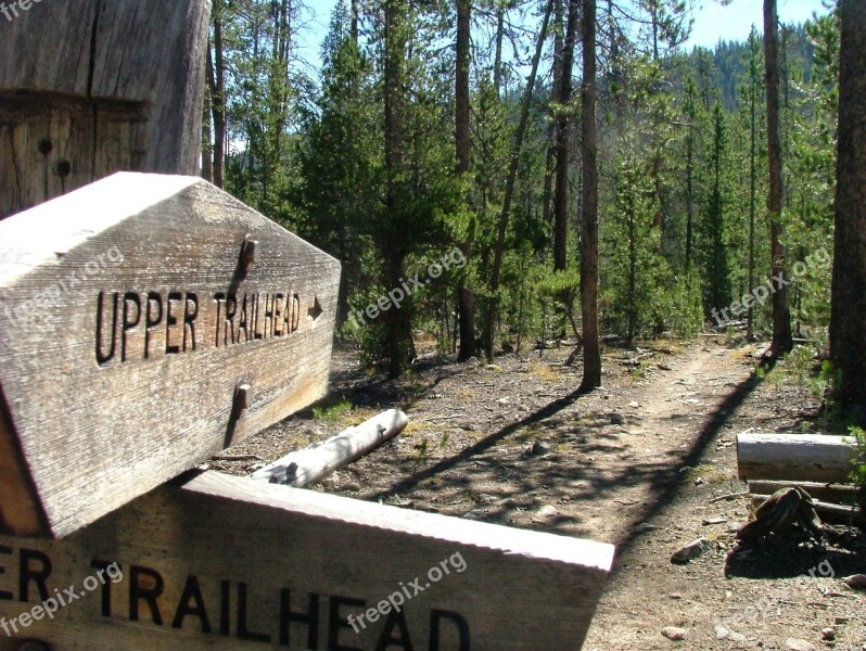 Trail Sign Pointer Directions Choice