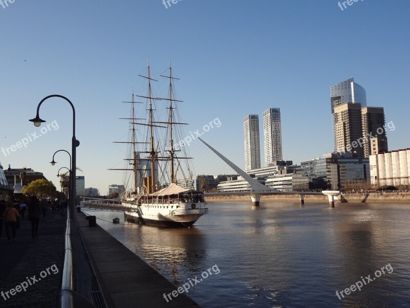 Puerto Madero Channel Buenos Aires Free Photos