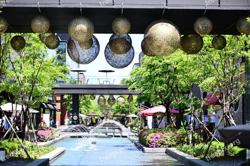 Songdo Kernel Work Landscape Garden Fountain