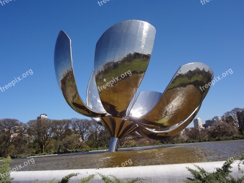 Floralis Generica Buenos Aires Palermo Free Photos