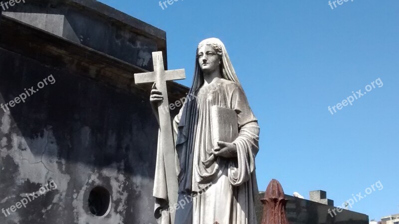 Tomb Art Santa Angel Cemetery Recoleta Cemetery