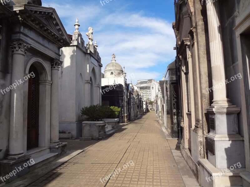 Recoleta Cemetery Buenos Aires Tombs Free Photos