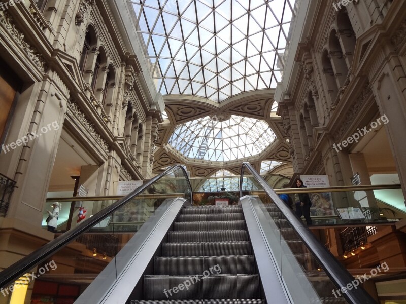 Pacific Galleries Buenos Aires Skylight Escalator Free Photos