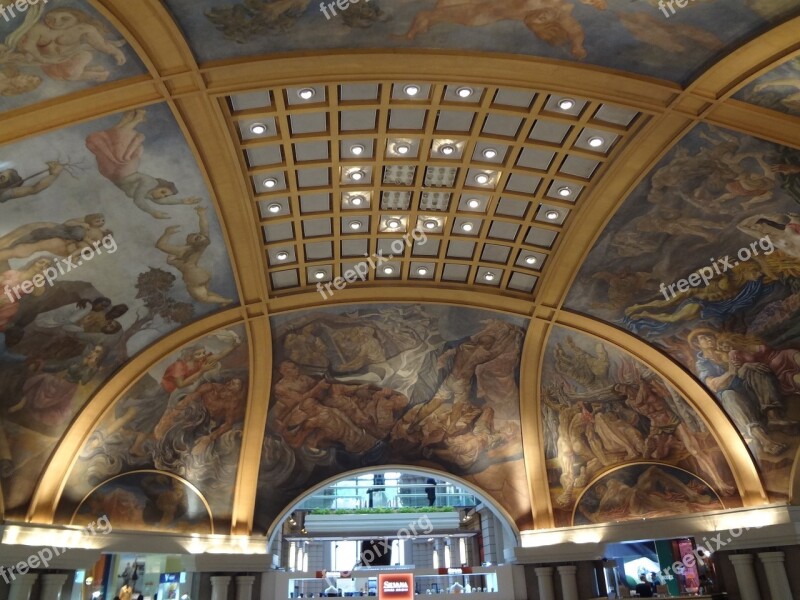 Pacific Galleries Buenos Aires Painted Ceiling Free Photos