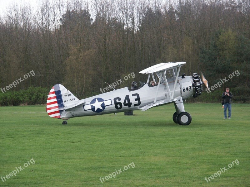 Oldtimer Double Decker Flyer Take Off Aircraft