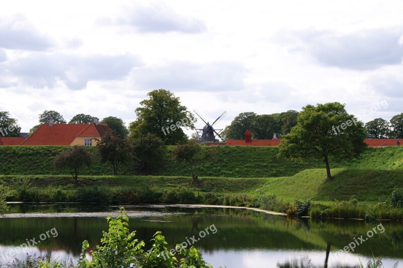 Landscape Windmill Copenhagen Free Photos