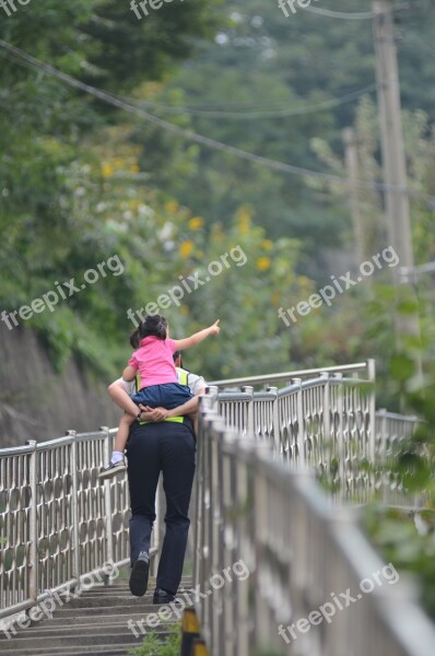 Young Kid Children's Accompany Police Together