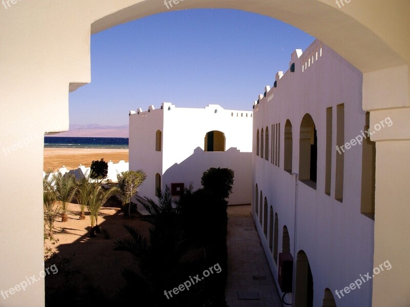 Sinai Hotel Egypt White Walls Architecture