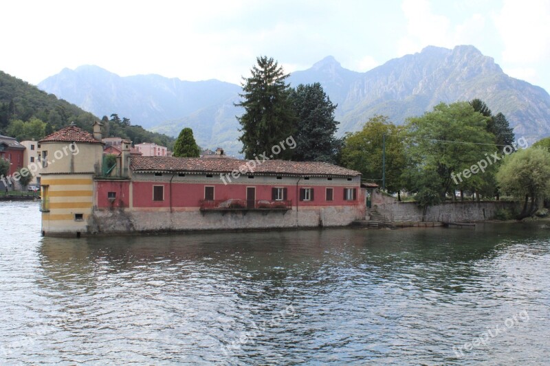 Island Visconti Island Lake Como Lake Lecco Lecco