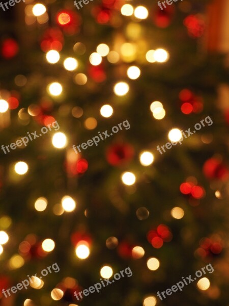 Christmas Out Of Focus Bokeh Lights Points Of Light