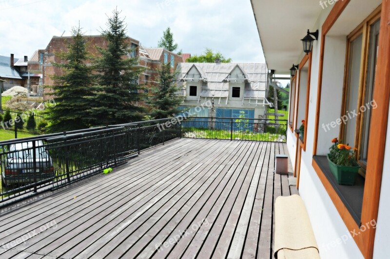 Balcony Accommodation House Bukovina Free Photos