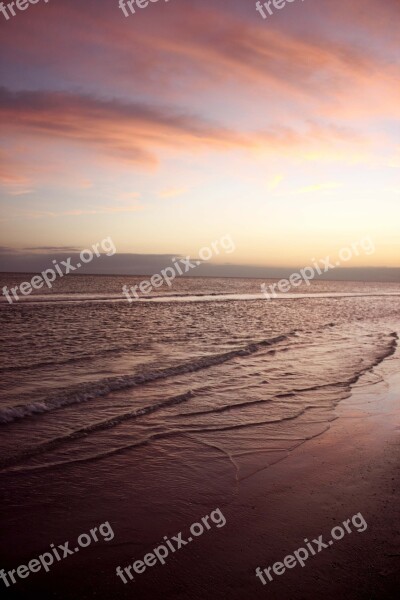 Beach Summer Sunset Summer Beach Sunny