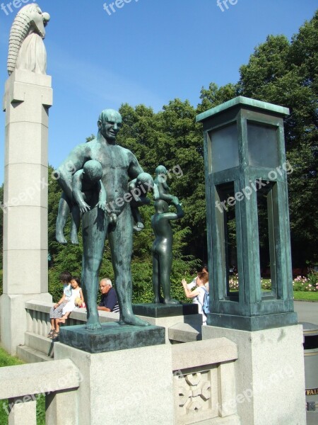 Vigeland Frogner Frognerpark Naked Oslo