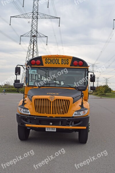 School Bus Front School Bus Transportation