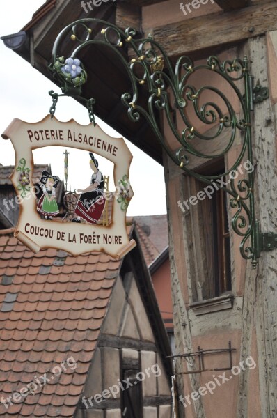 Kaysersberg Switzerland Swiss Sign Free Photos