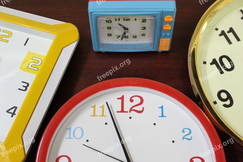 Clocks Time Wall Clock Alarm Clock Alarm