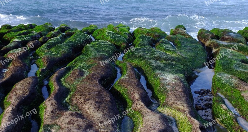 Landscape Laomei Hai Bian Stone Taiwan