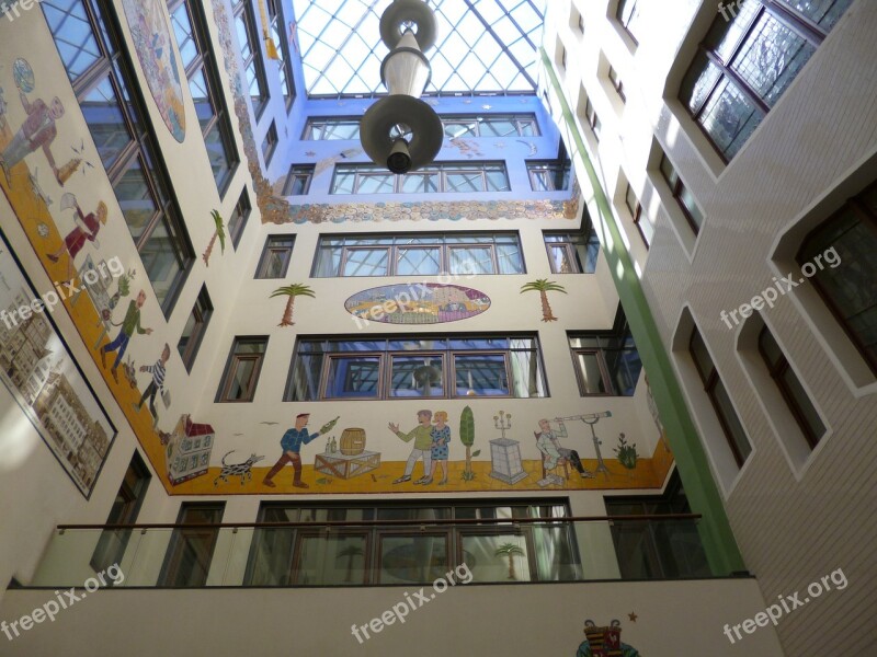 Leipzig Passage Mural Architecture Shopping Arcade