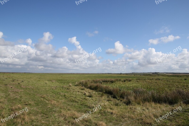 Landscape Clouds Blue Sky Natural