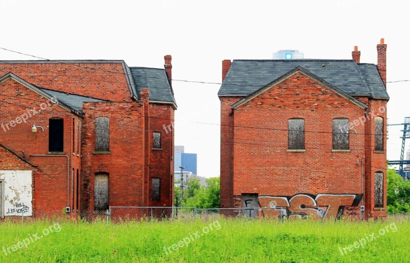 Slum Rundown Abandoned Urban Building