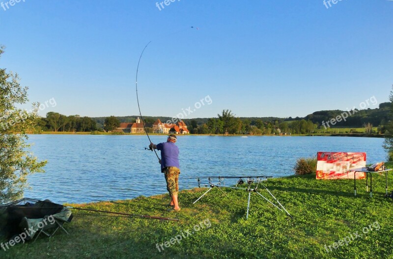 Fish Angler Lake Fishing Fisherman