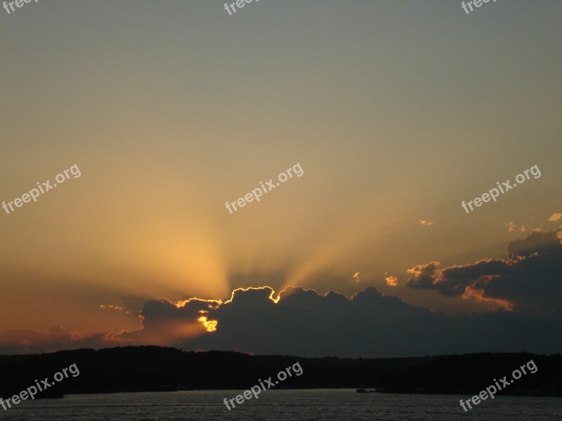 Sunset Wonder Sky Nature Landscape