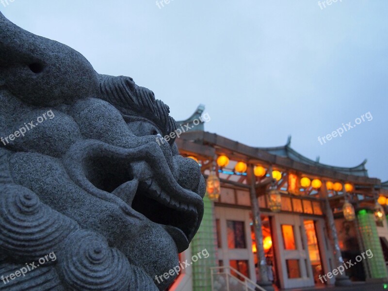 Stone Lions Tradition 廟-woo Free Photos