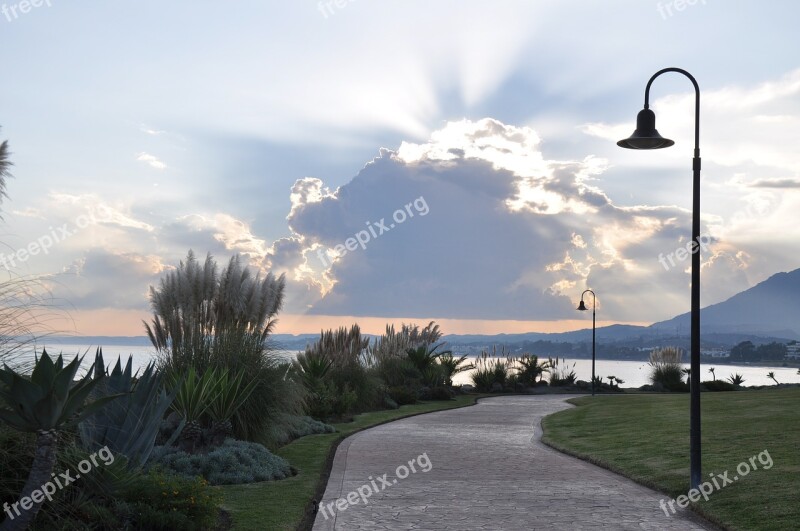 Sunset Pôr Do Sol Clouds Sky Path