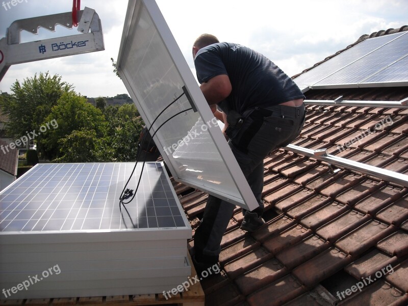 Solar Panels Placement Roofing Green Energy Green Power