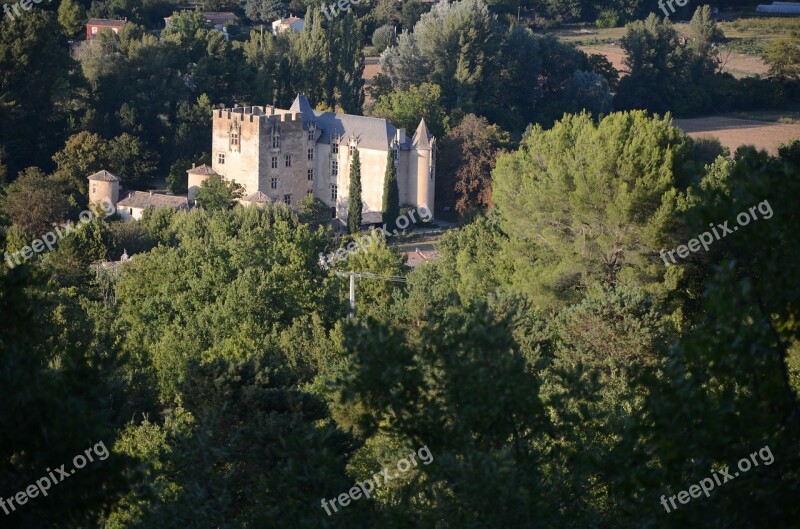 Castle Allemagne En Provence Germany Abendstimmung Forest