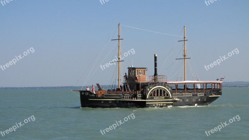 Ship Paddle Steamers Steamboat Sidewheelers Balaton