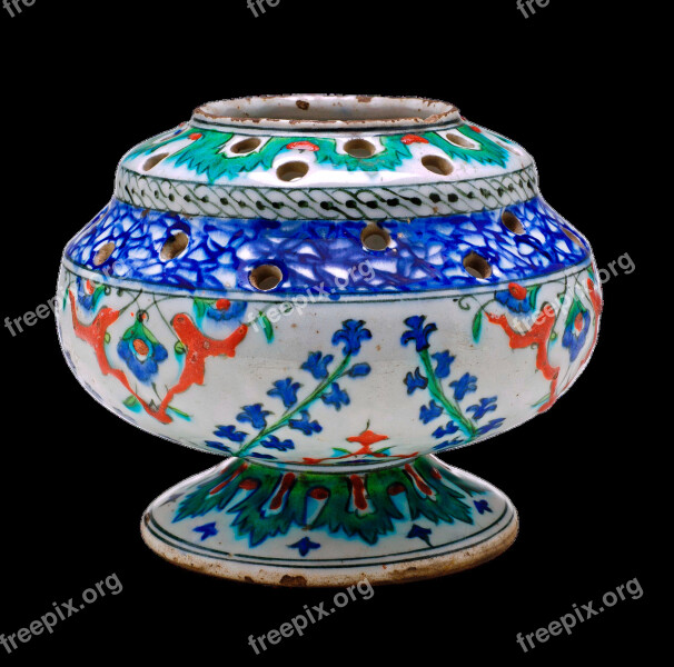 Pierced Flower Vase Vase Flower Vase Turkey Iznik