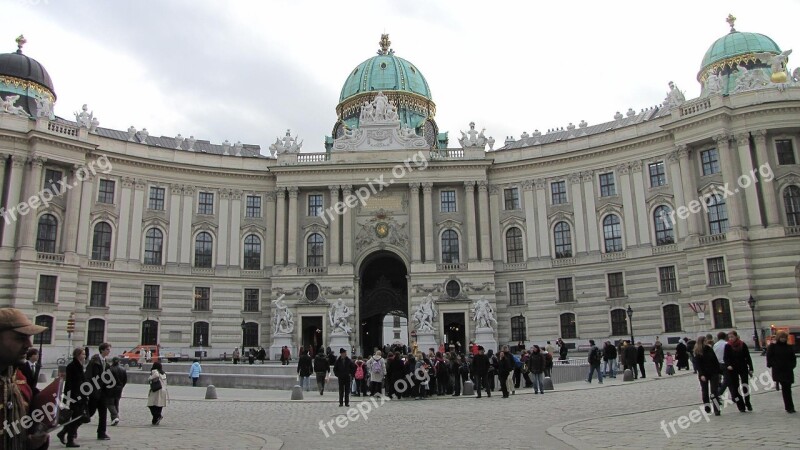 Royal Palace Michael Gate Wien Building Sightseeing Tourist