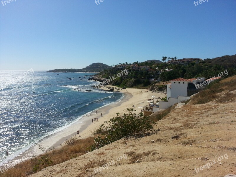 Beach Los Cabos Landscape Sea Mexico