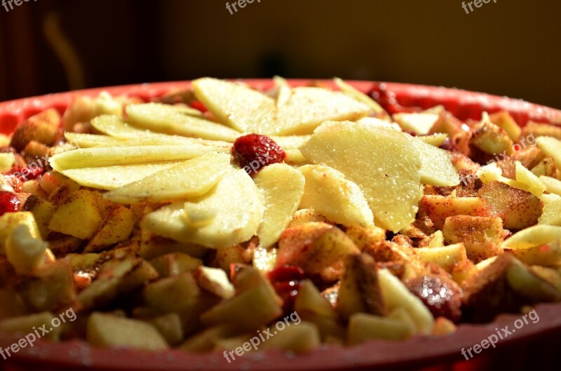 Apple Cake Tart Cake Fruits Dessert