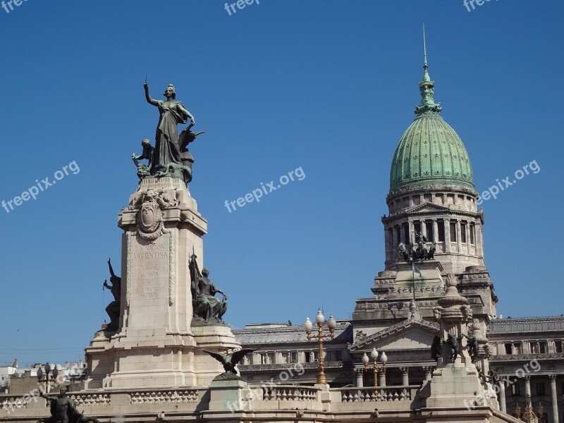 Statue Dome Buenos Aires Free Photos