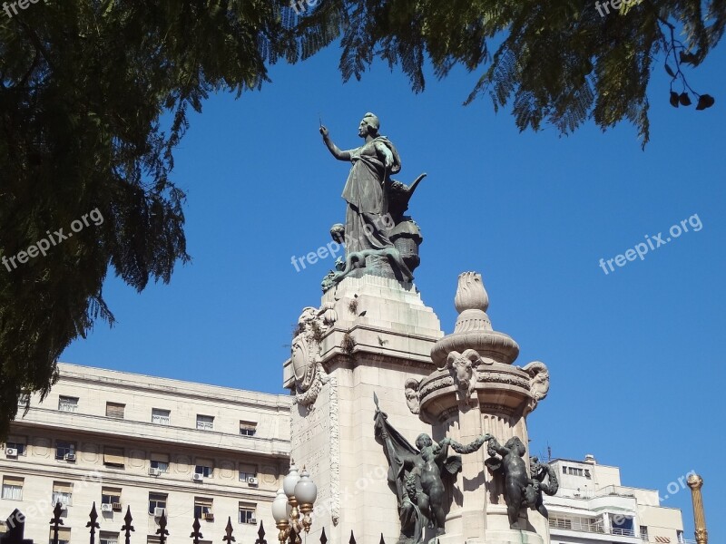 Statue Buenos Aires Monument Free Photos