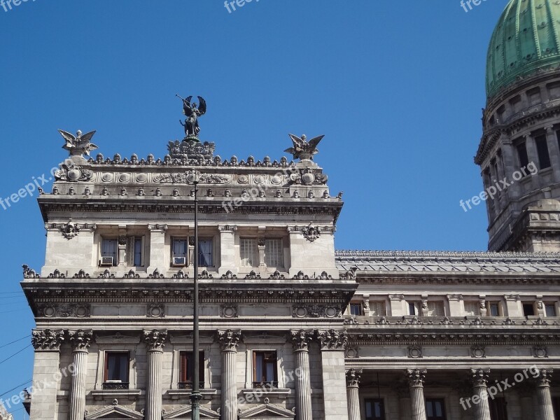 Buenos Aires Facade Columns Free Photos