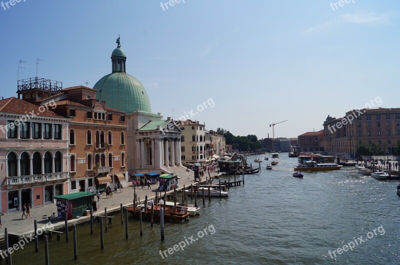 Venice Italy Channel Old Houses Architecture