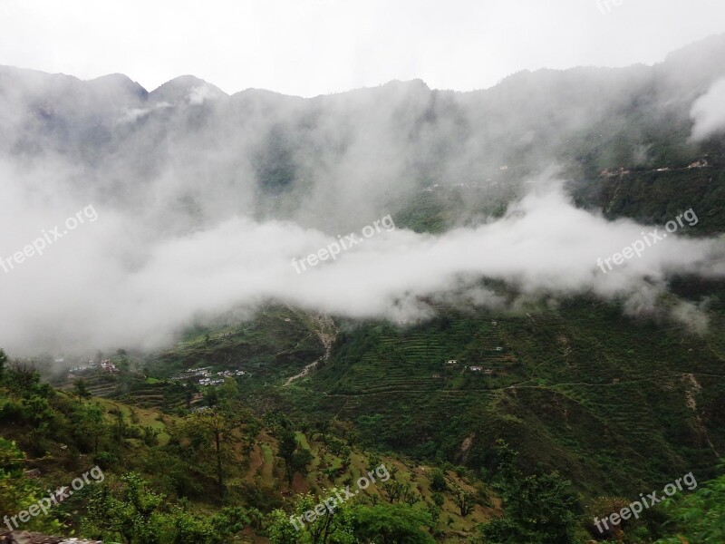 Cloud Mountain Forest Nature Travel