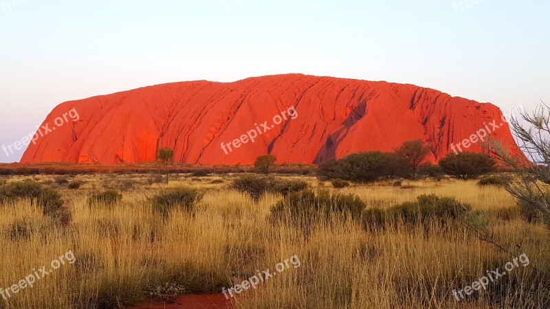 Rock Red Ayers Desert Outback