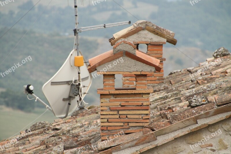 Fireplace Roof Chimney Roofs Houses