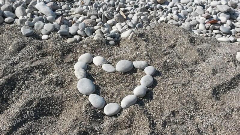 The Heart Of Boulders Luck Love Beach