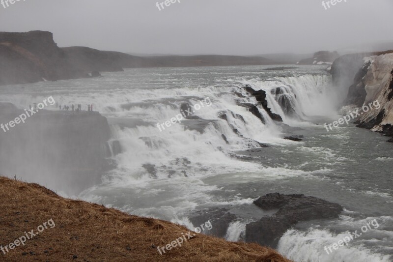 Nature Waterfall Iceland Free Photos