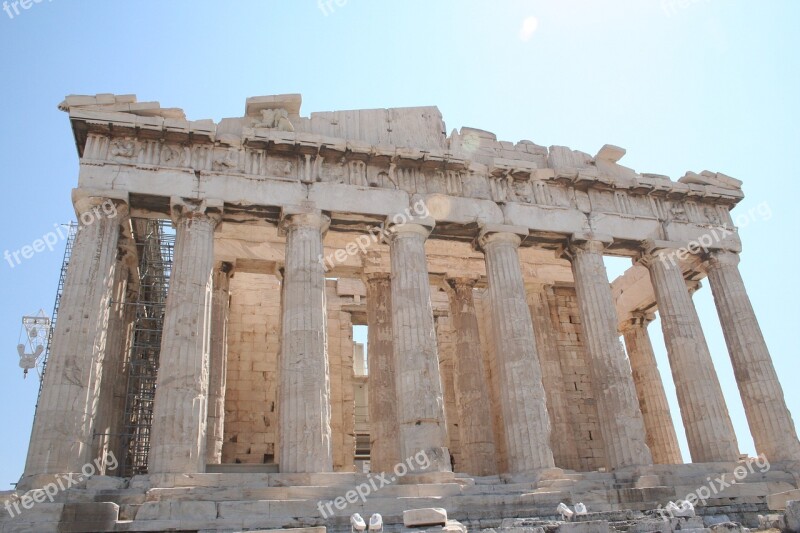 Greece Athens Architecture Temple Column