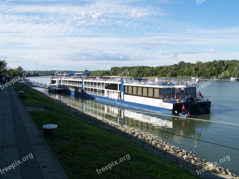 Luxury Boat Danube River Mohacs Free Photos