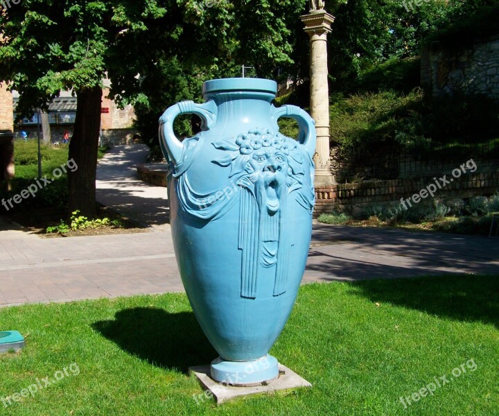 Zsolnay Vase Giant Blue Vase Zsolnay Cultural Quarter Free Photos