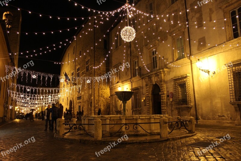 Narni Night Narnia Medieval Fountain