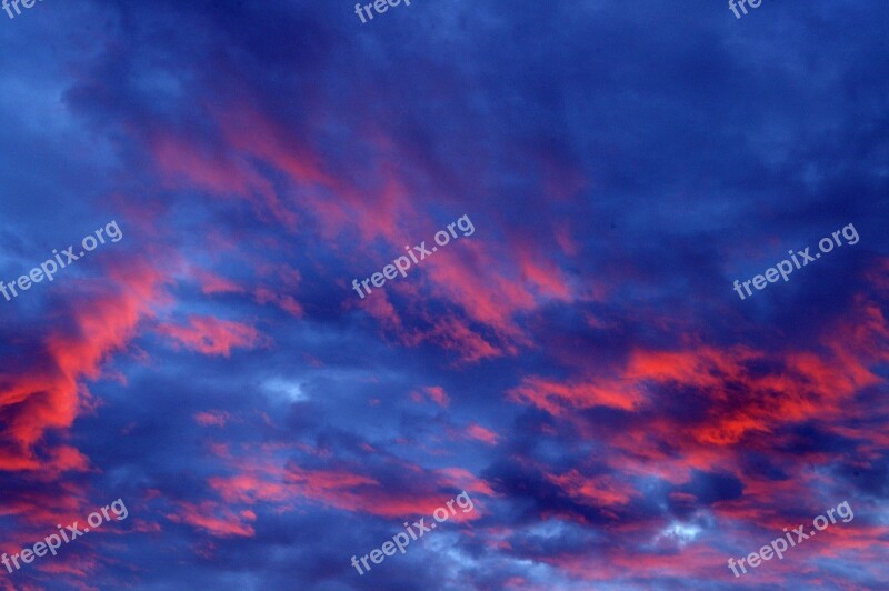 Clouds Sunset Evening Sky Sky Abendstimmung