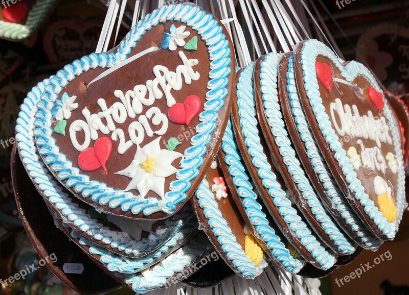 Gingerbread Heart Oktoberfest Chocolate Food